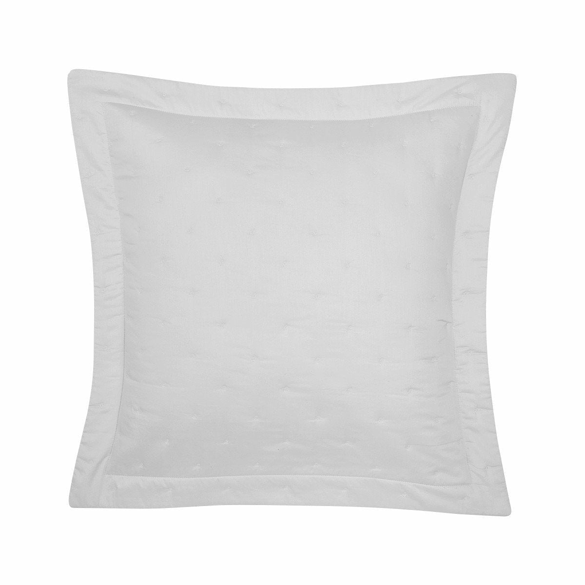 Yves Delorme Triomphe Quilted Bedding Euro Sham Core Silver Fine Linens