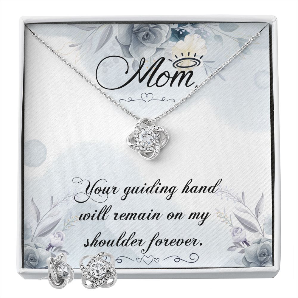 Your guiding hand Love Knot Earring & Necklace Set