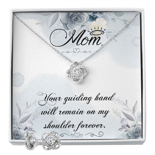 Your guiding hand Love Knot Earring & Necklace Set