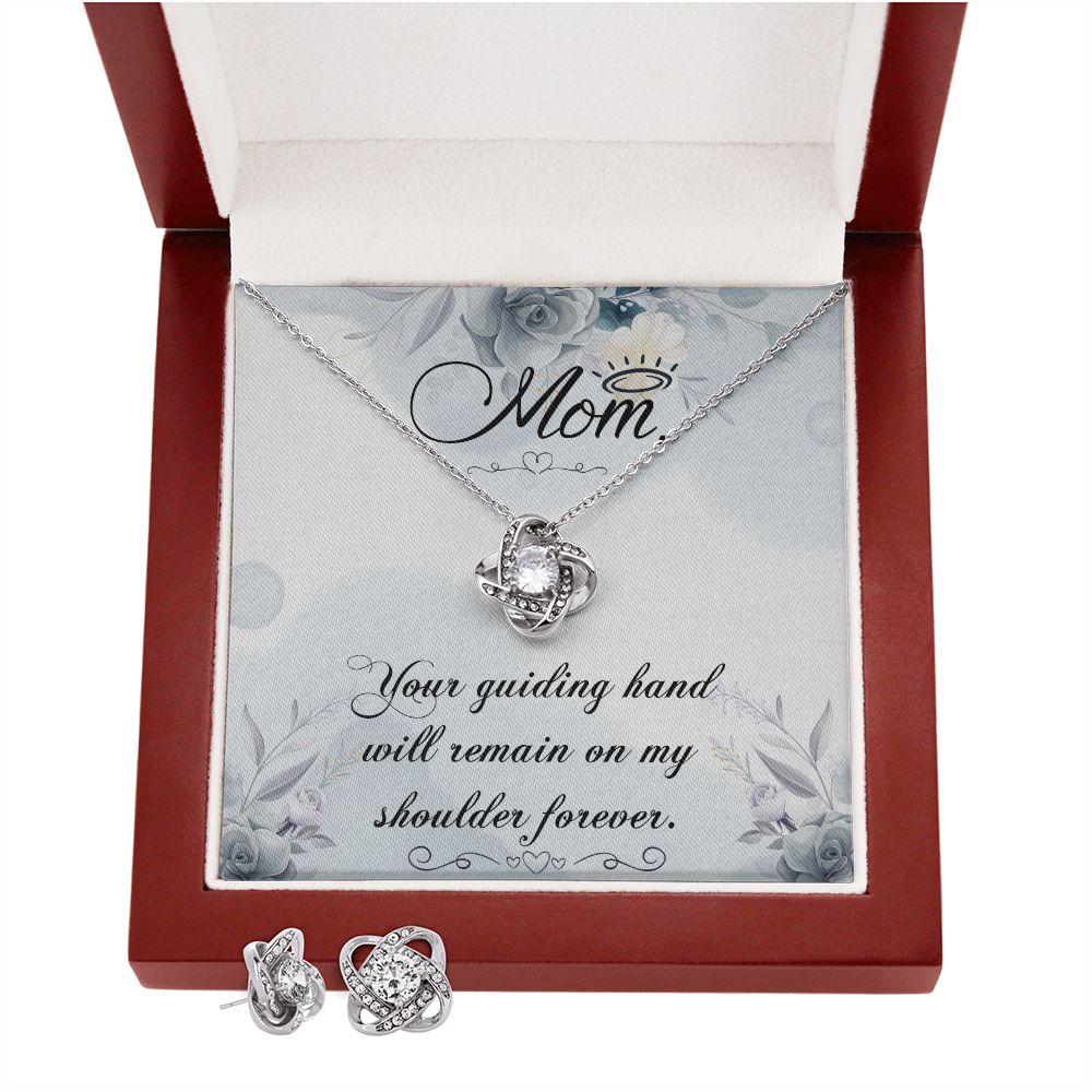 Your guiding hand Love Knot Earring & Necklace Set