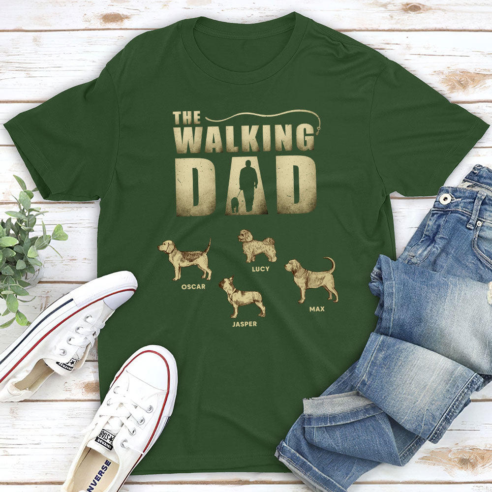 Walking Dad Vintage - Personalized Custom Unisex T-shirt