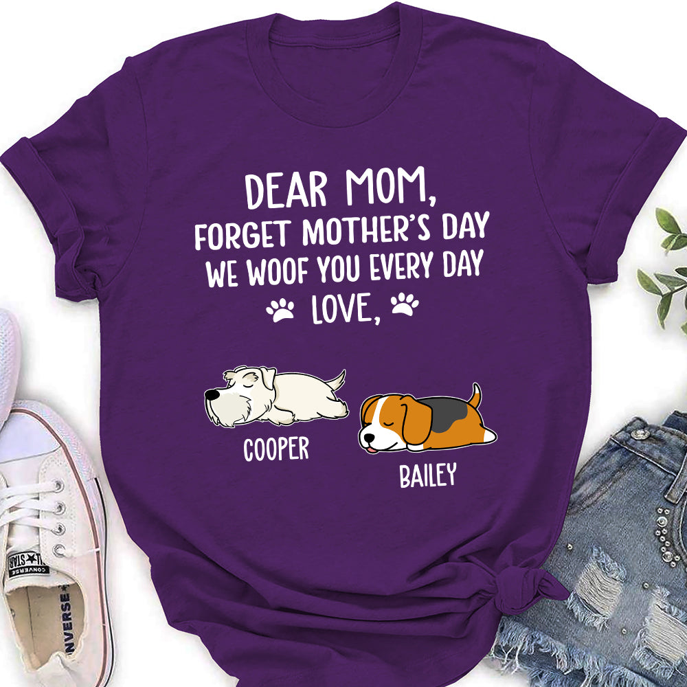 Woof You Mom - Personalized Custom Women's T-shirt