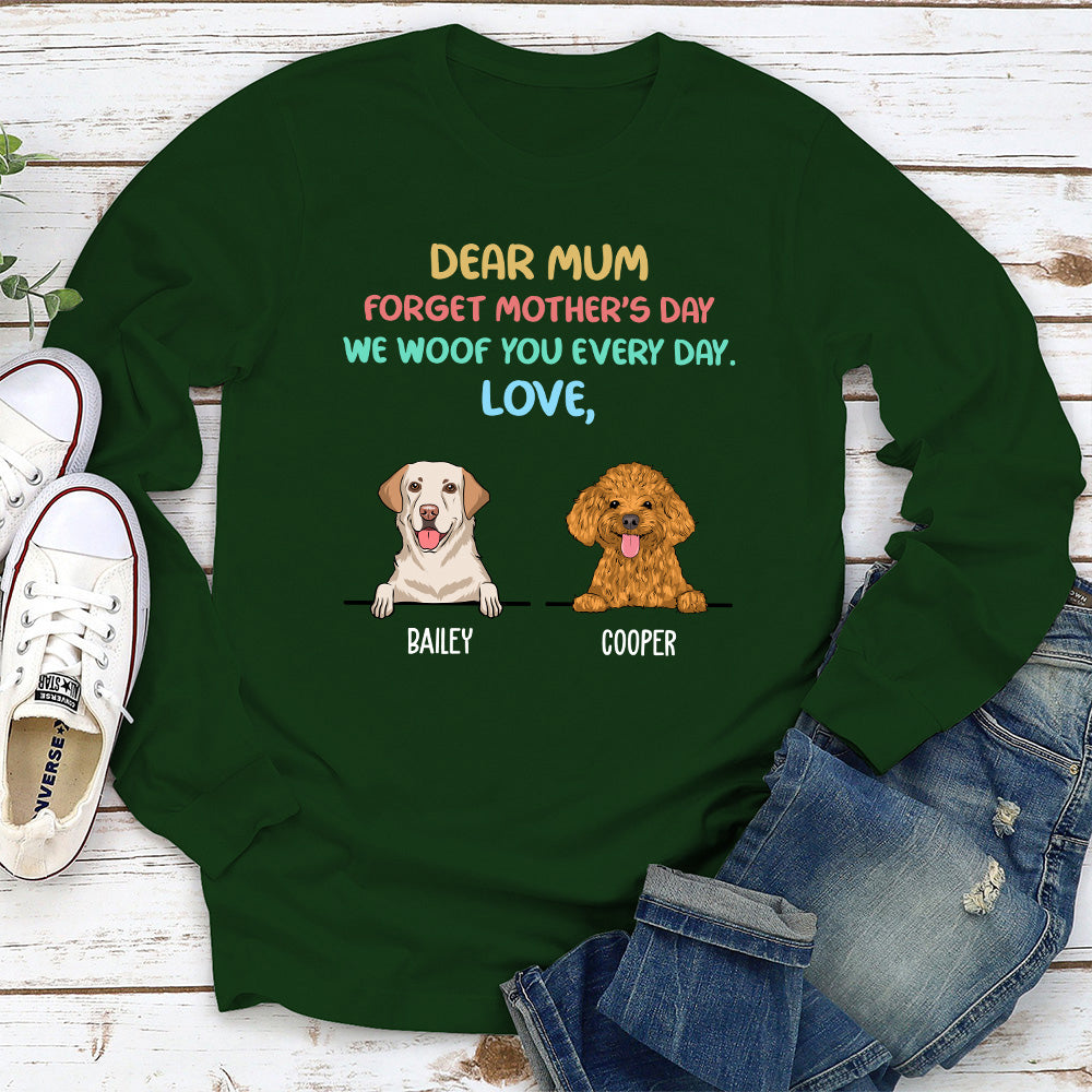 Woof You Colorful - Personalized Custom Long Sleeve T-shirt