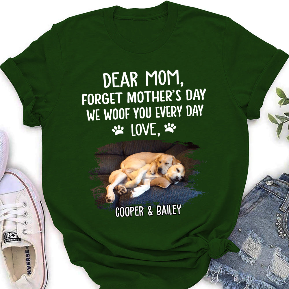 Woof You Mom - Personalized Custom Women's T-shirt
