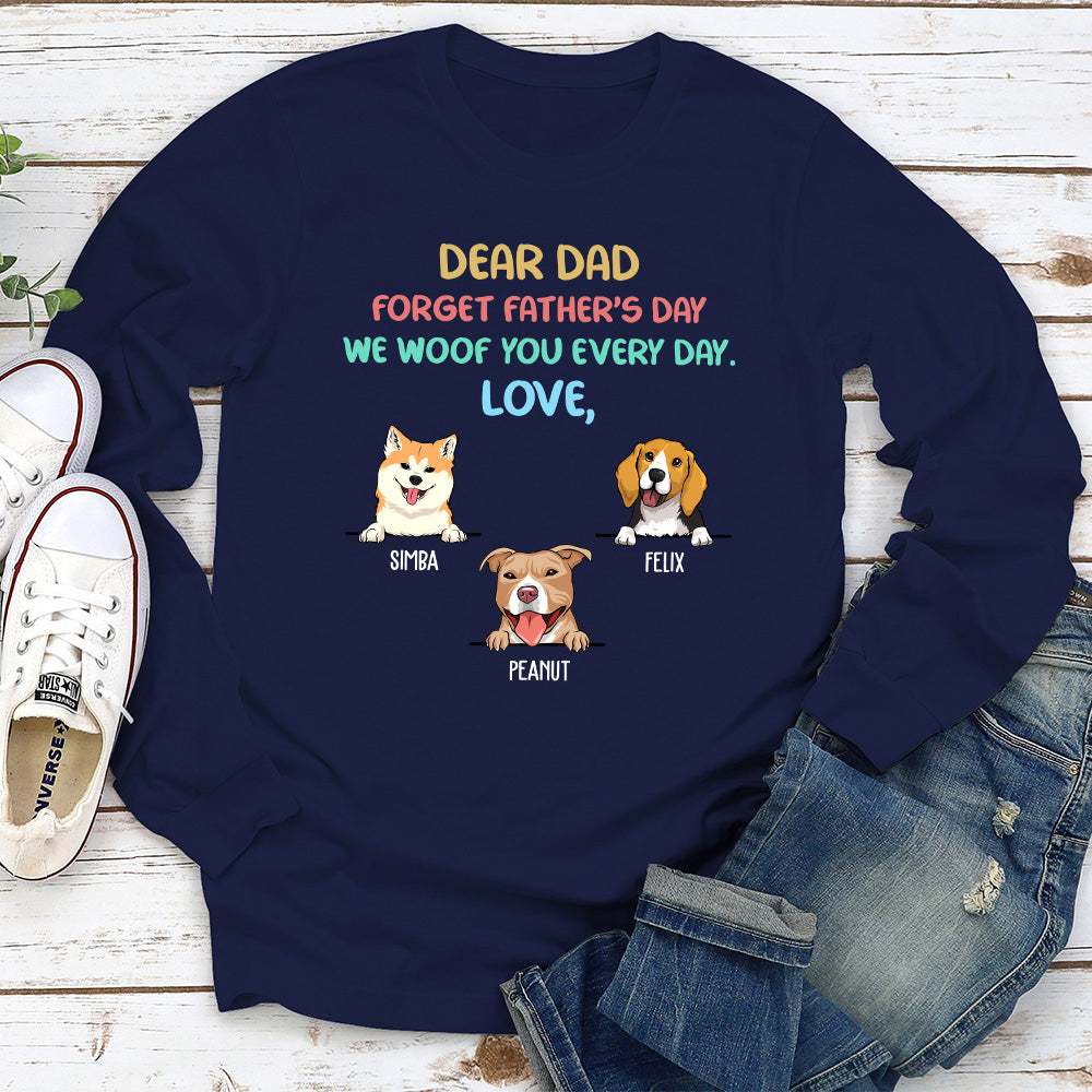 Woof You Colorful - Personalized Custom Long Sleeve T-shirt