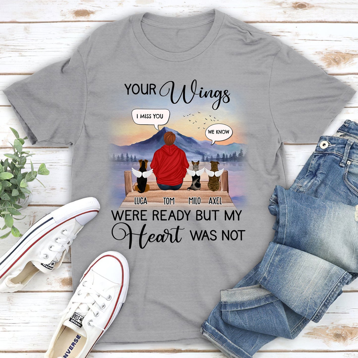 Your Wings Were Ready Speech - Personalized Custom Unisex T-shirt