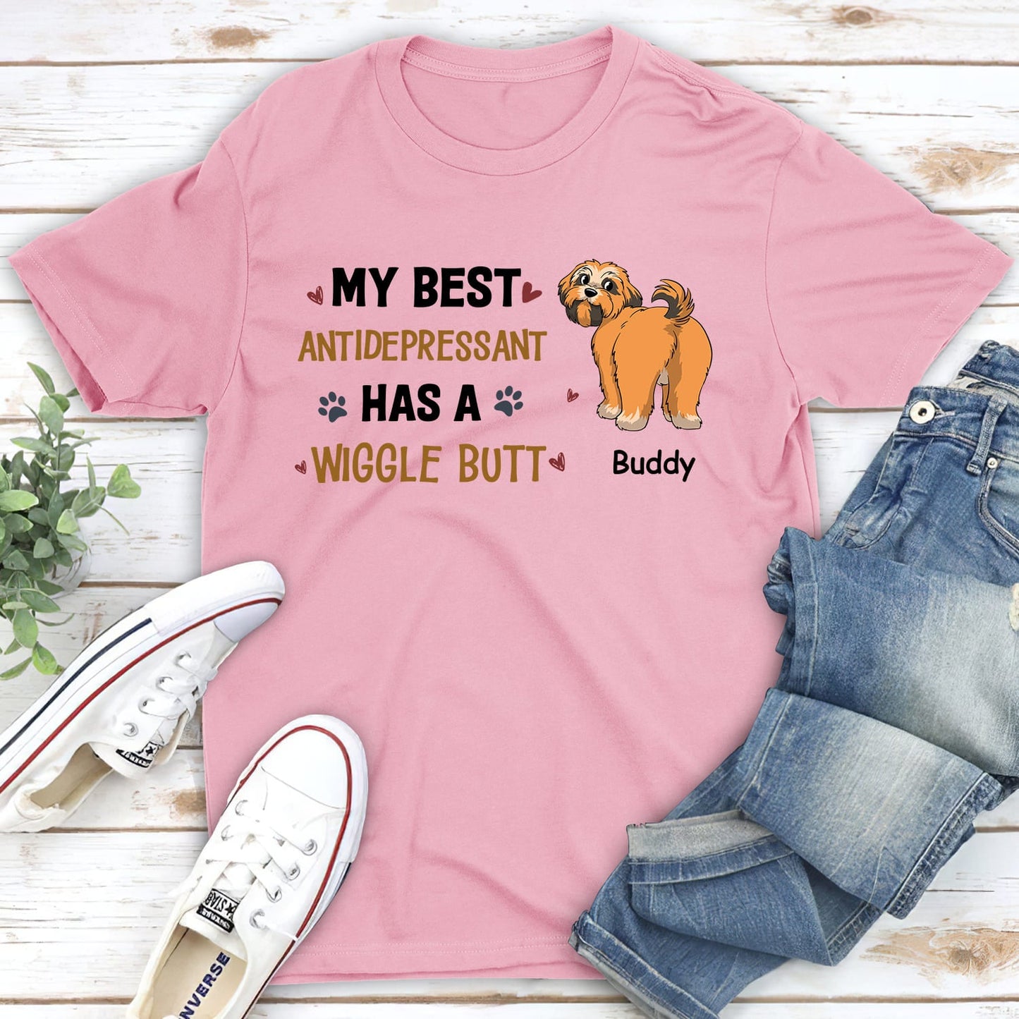Wiggle Buttt - Personalized Custom Unisex T-shirt