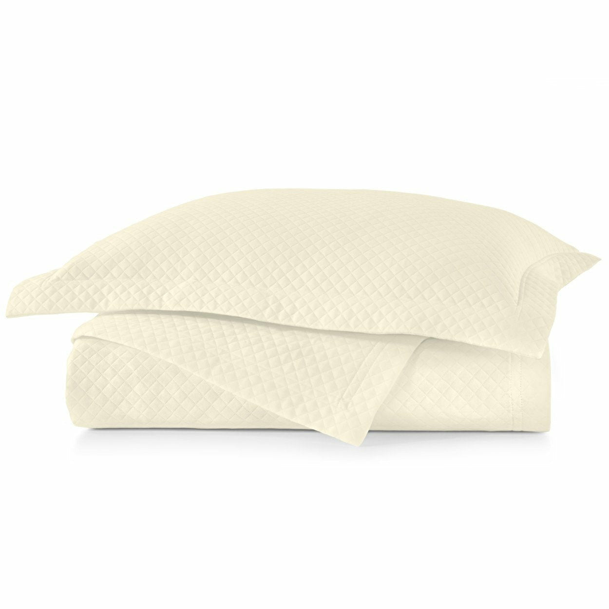 Peacock Alley Oxford Tailored Bedding Coverlet Ivory Fine Linens