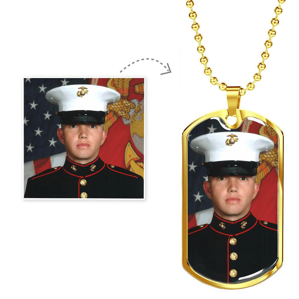 Women's Jewelry | Photo Dog Tag Necklace-Jewelry-TD Gift Solutions.com