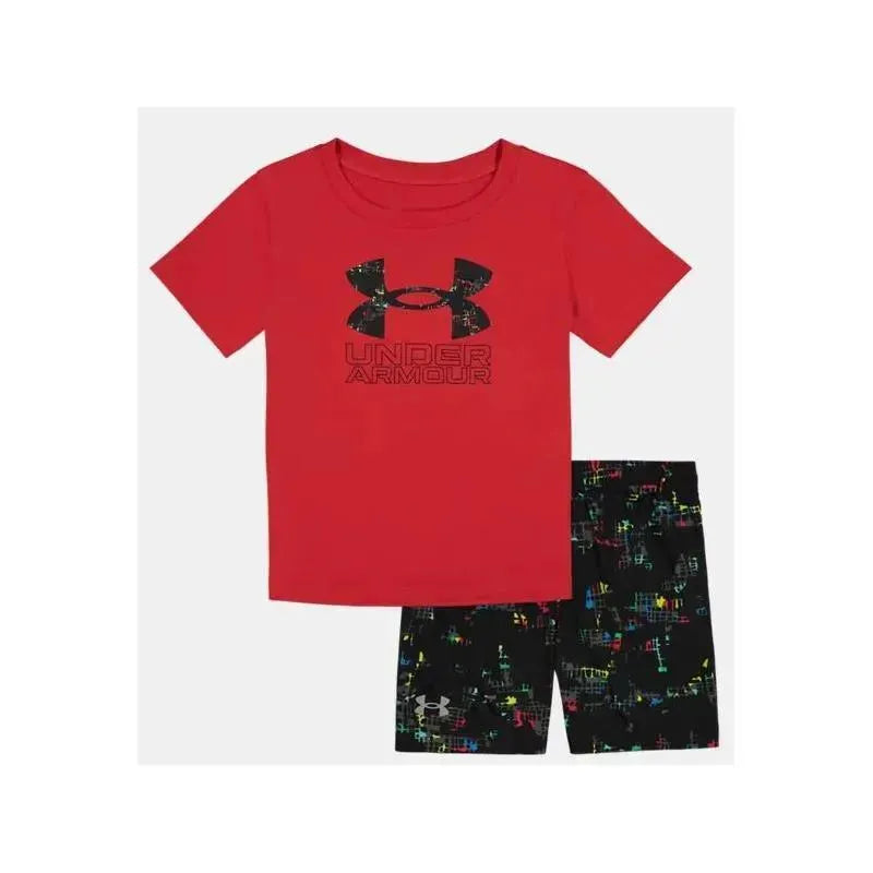 Under Armour Abstract Force Big Symbol - Red - Tee and Short Set