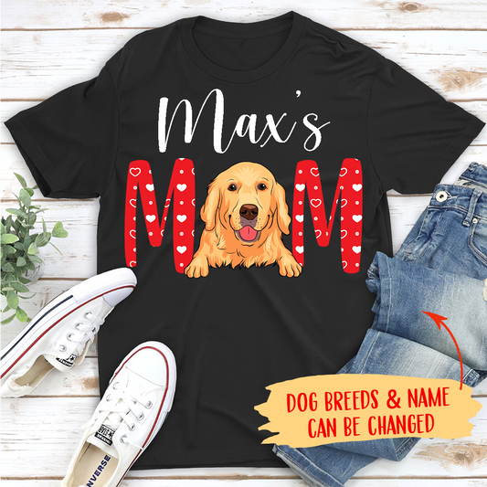 Valentine Dog Mom/Dad - Personalized Custom Unisex T-shirt