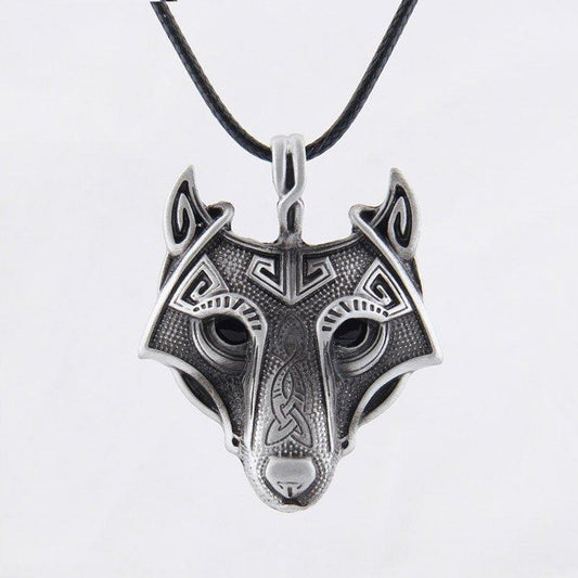 Vikings Norse Wolf Head Necklace Animal Jewelry - Animal Amity