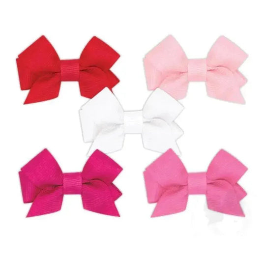 Wee Ones - 5Pk Baby Front Tail Bows, Pink