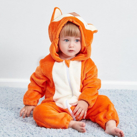 Winter Baby rompers fox Animal clothes jumpsuit pajamas - Animal Amity