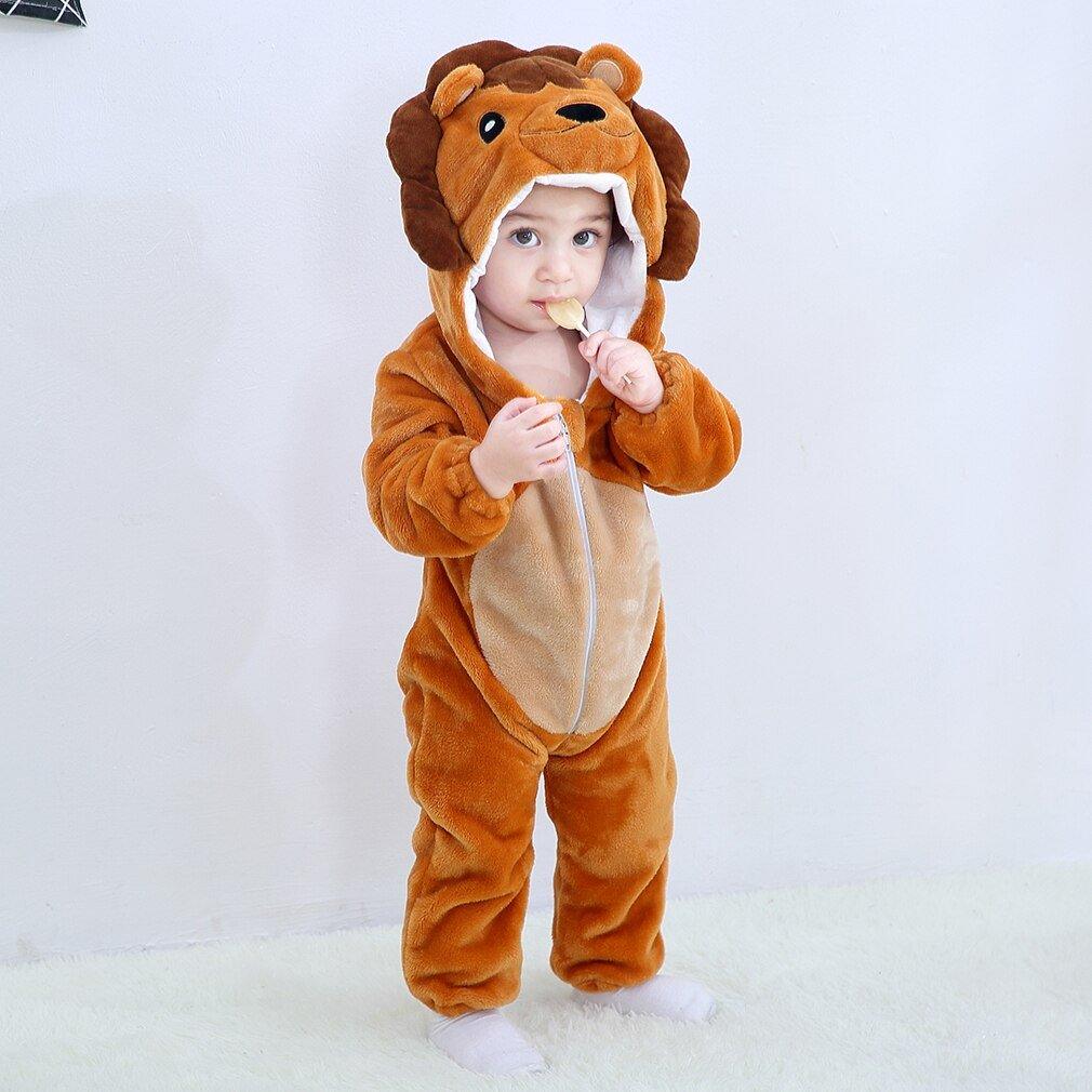Winter Baby rompers fox Animal clothes jumpsuit pajamas - Animal Amity