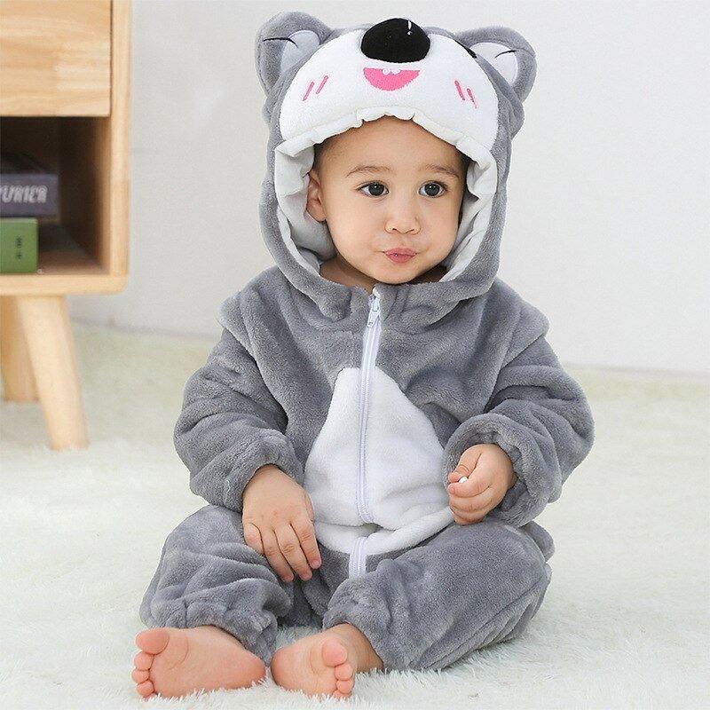 Winter Baby rompers fox Animal clothes jumpsuit pajamas - Animal Amity