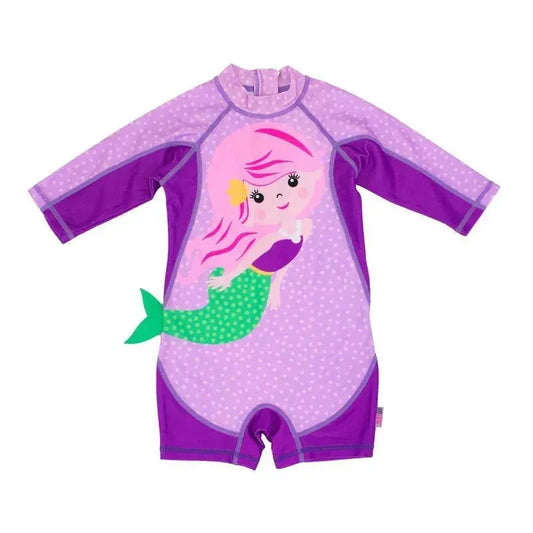 Zoocchini - Baby Girl One Piece Surf Suit, Mermaid